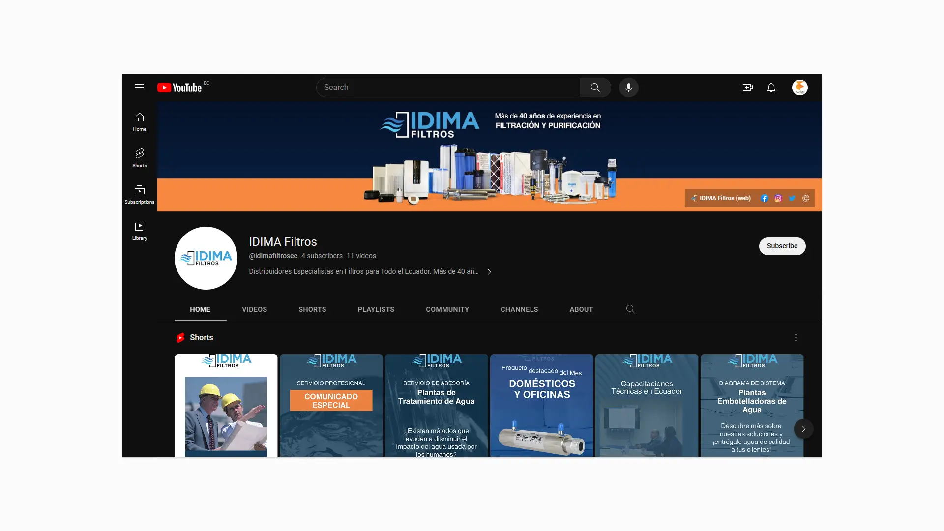 Social Media Strategy for IDIMA CIA. LTDA. in Quito, Ecuador
