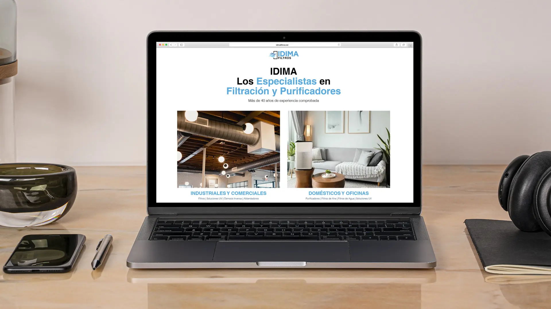 Adaptive Website Redesign and SEO strategy for IDIMA CIA. LTDA. in Quito, Ecuador