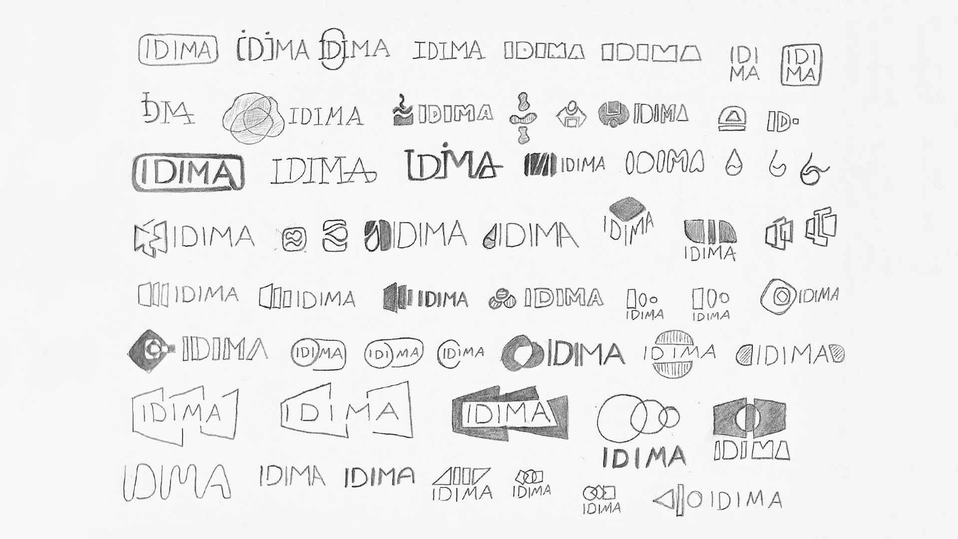 Visual identity rebranding drafts for IDIMA CIA. LTDA. in Quito, Ecuador by Helicoid Studio