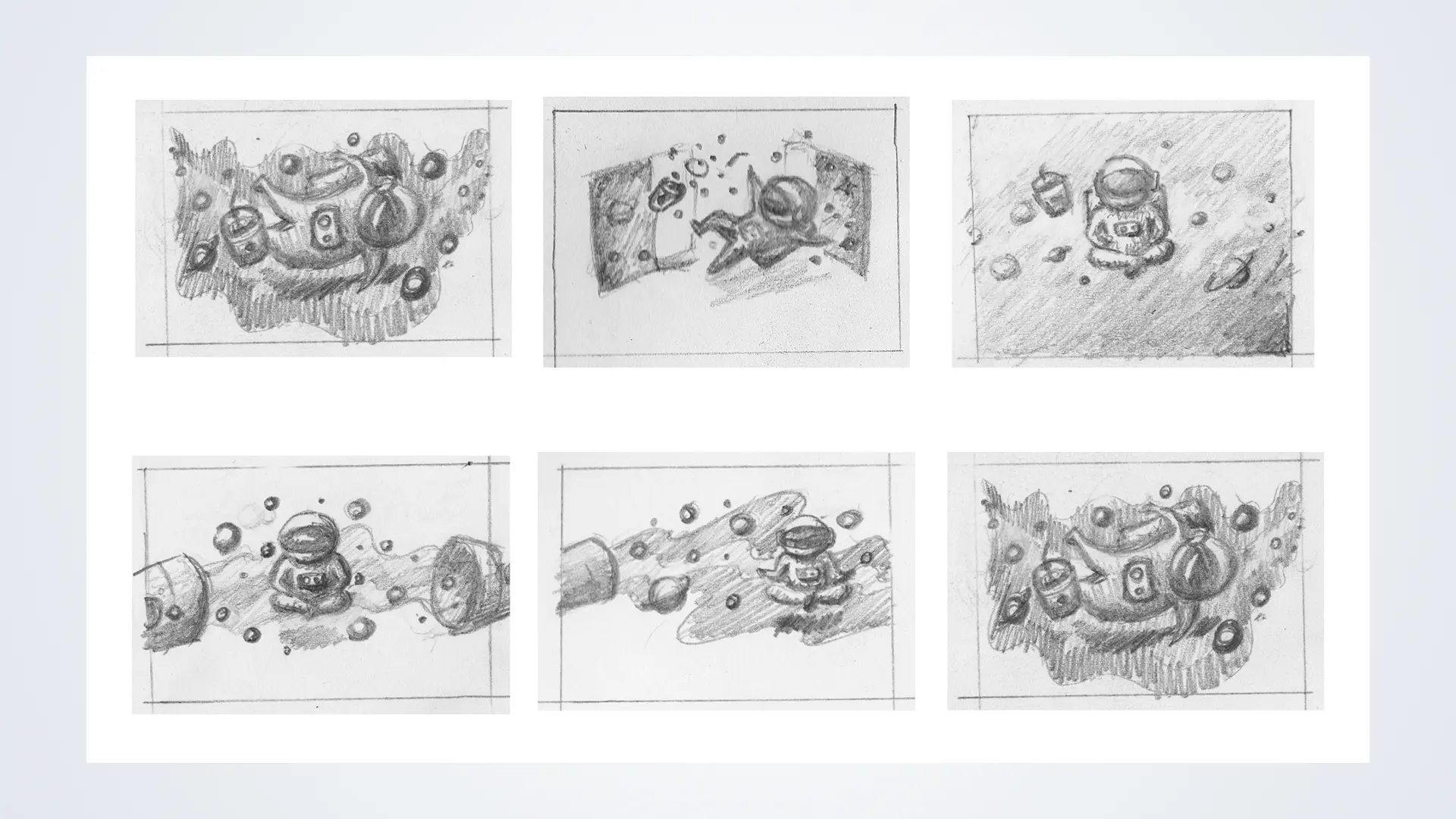 Customized illustration drafts for Trà Space's store mural in Culver City, Los Angeles, California