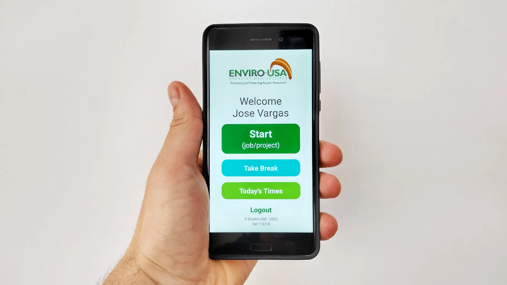 Product design, app design, UX and UI design and development, software development for Enviro-USA, in Cape Canaveral, Florida
