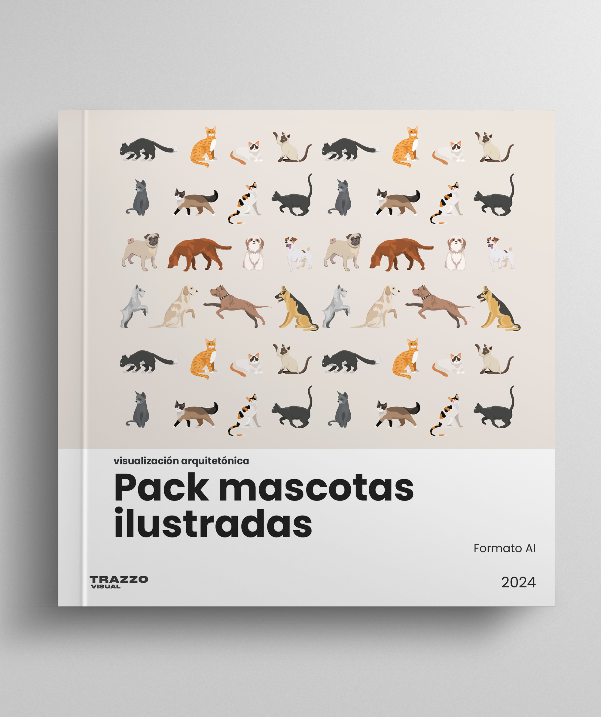 PACK MASCOTAS ILUSTRADAS