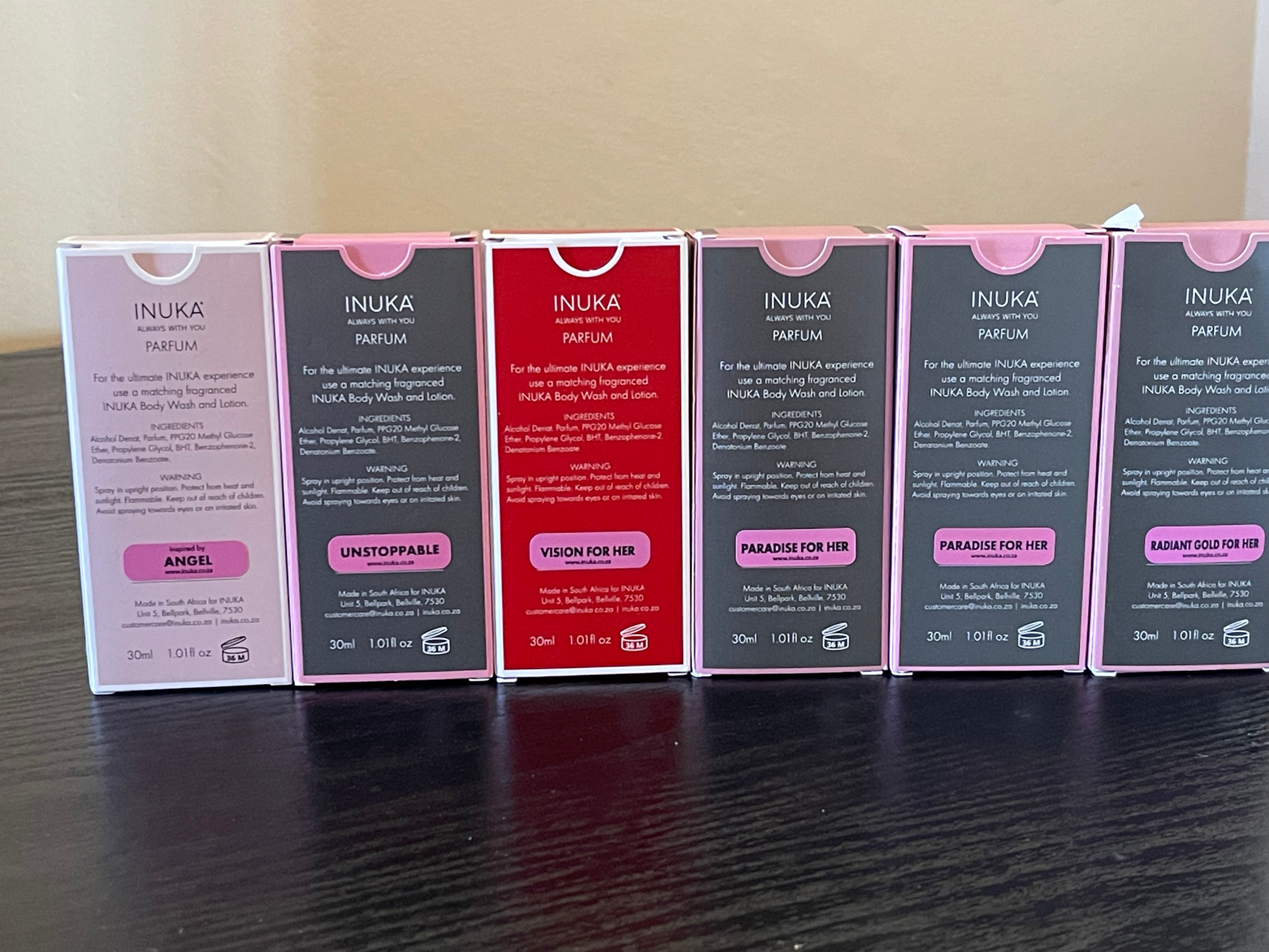 INUKA classic range for HER perfumes 30 ml