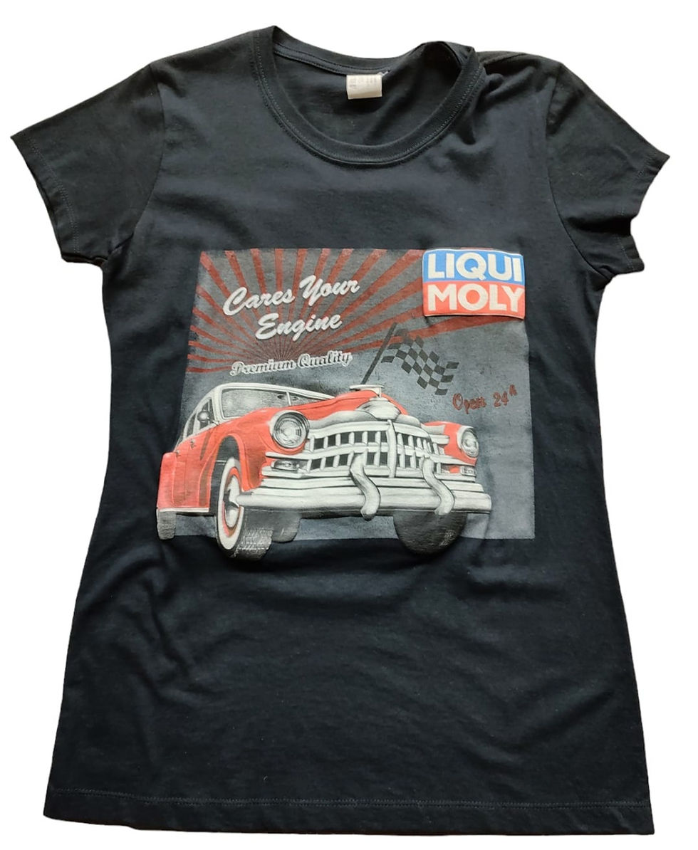 Playera promocional estampada Liqui Moly_fit dama