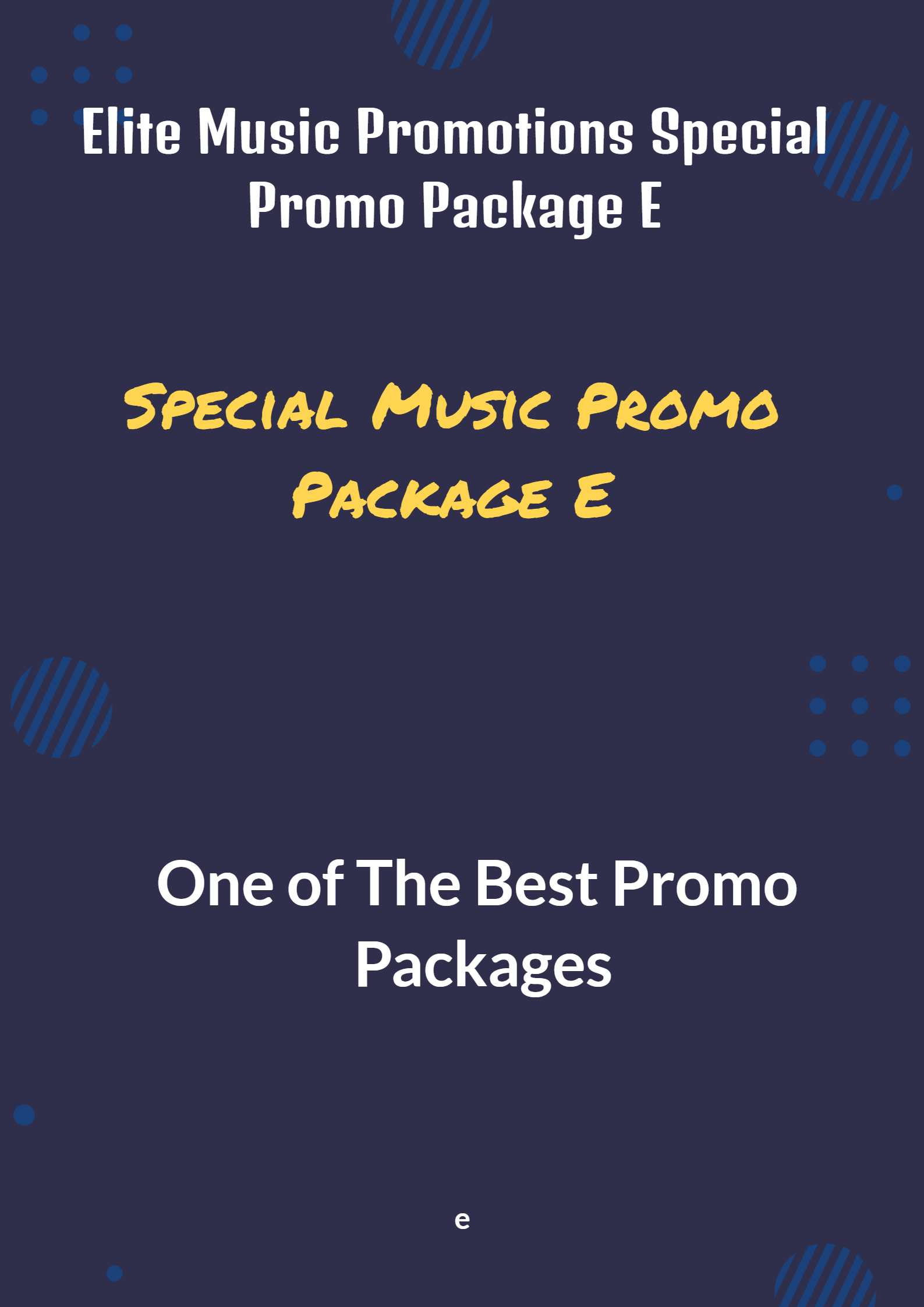 Special Promo Package E