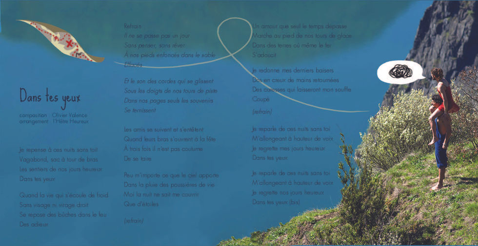 Double page du livret de paroles