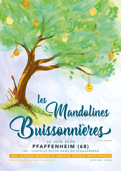 Affiche des mandolines buissonnières en concert