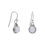 Thumbnail: Round Moonstone French Wire Earrings