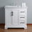 Thumbnail: Ariane 36" White Single Vanity Single Sink