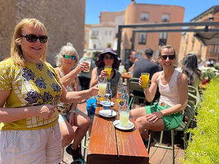 some of our beautiful yoga sangha enjoying a bar stop.jpg