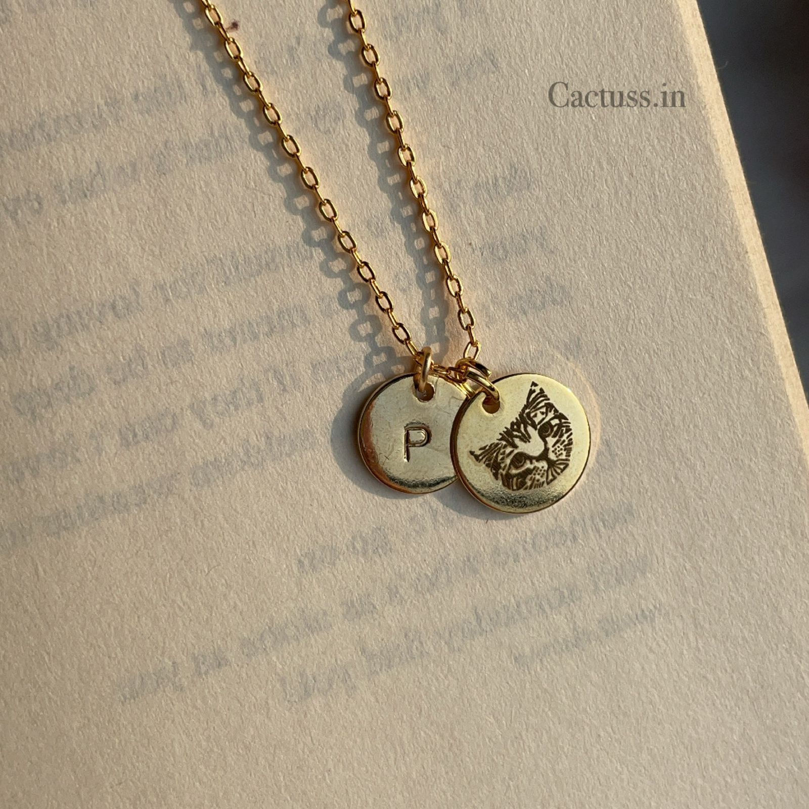 Canine Necklace with Initial