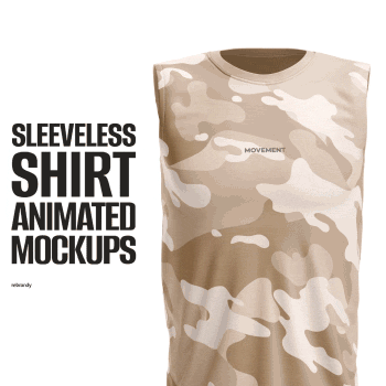Sleeveless Shirt Animated Mockup