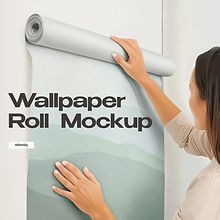 Wallpaper Roll Mockup