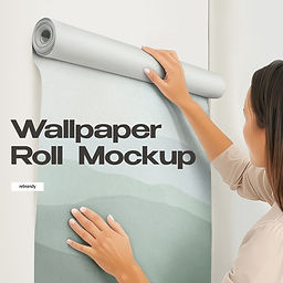 Wallpaper Roll Mockup