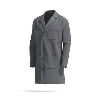 Black Doctors Lab Coat - medical scrub top 3D Model