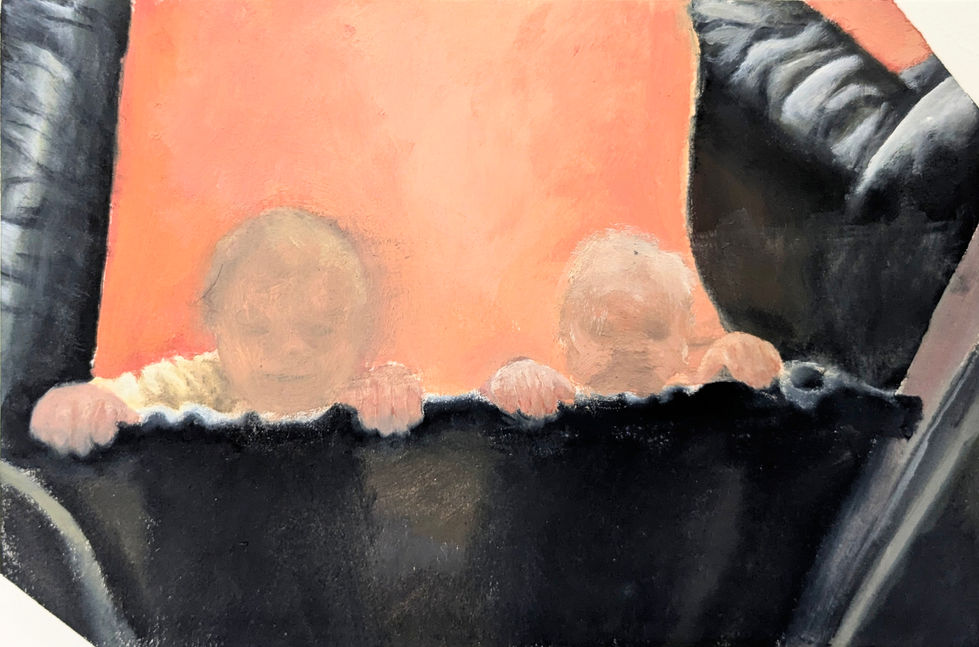Oil Painting The Twins (undegraded)