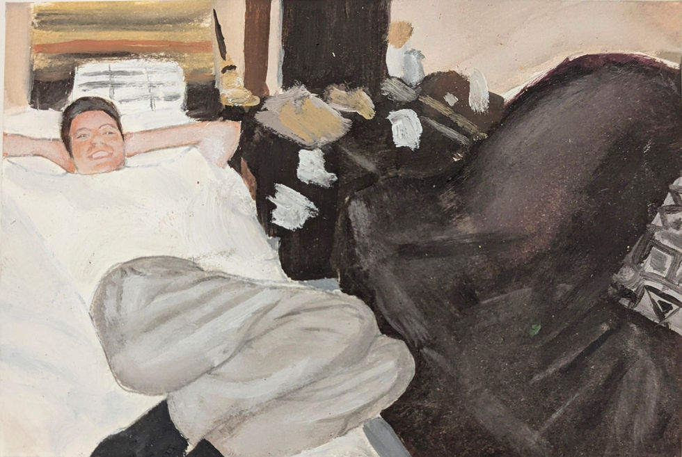 Oil painting Him