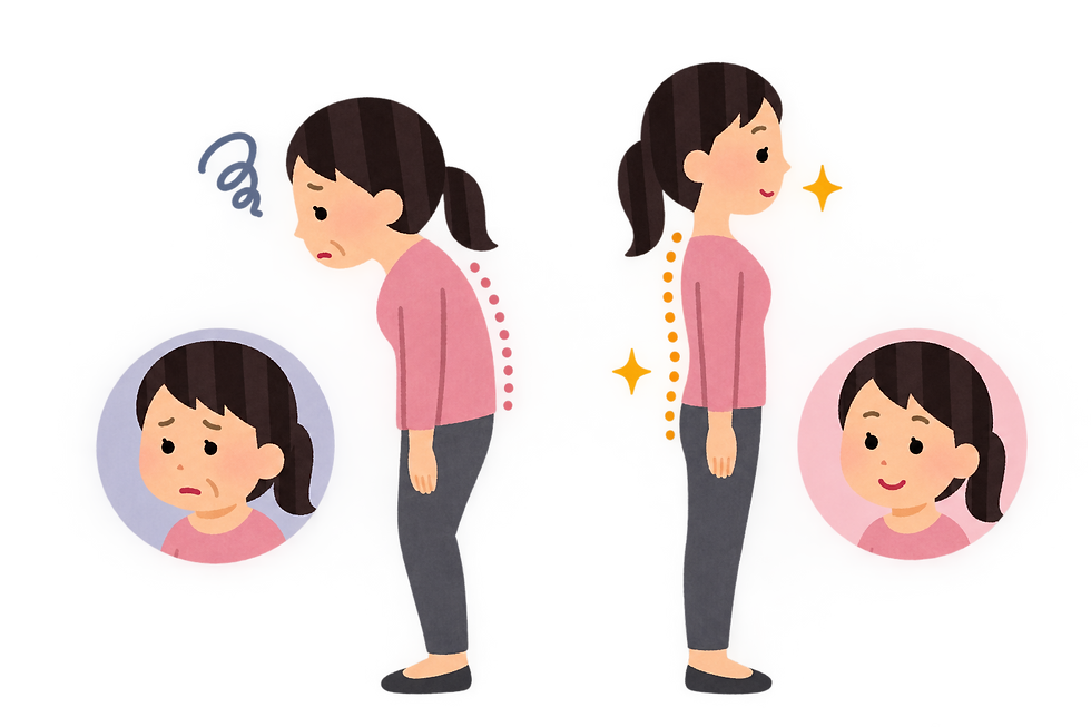 姿勢が悪いと老けて見える!?