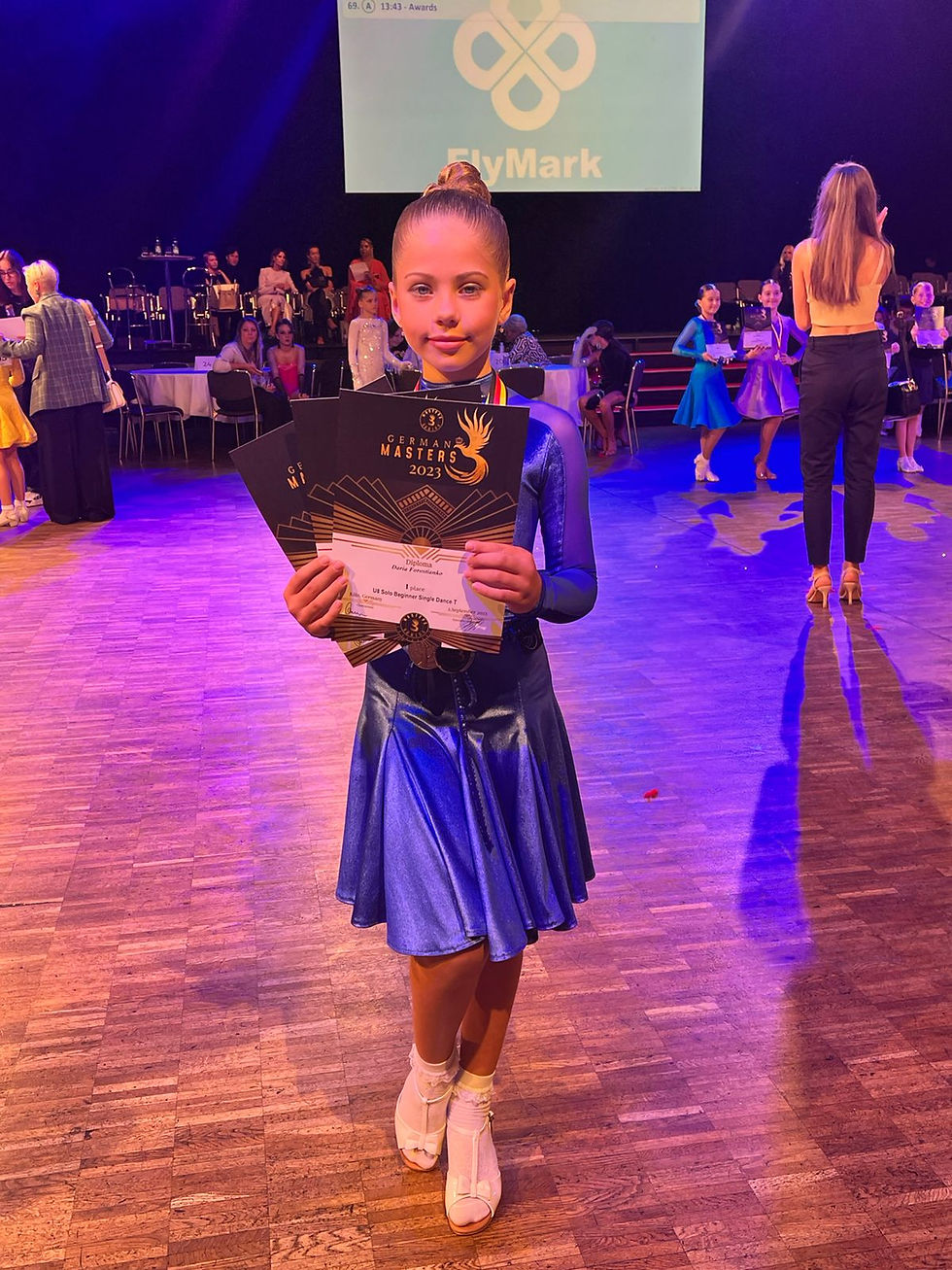 Junge Tänzerinnen und Tänzer von Iryna Vikatto – Tanzclub Karneval Bielefeld