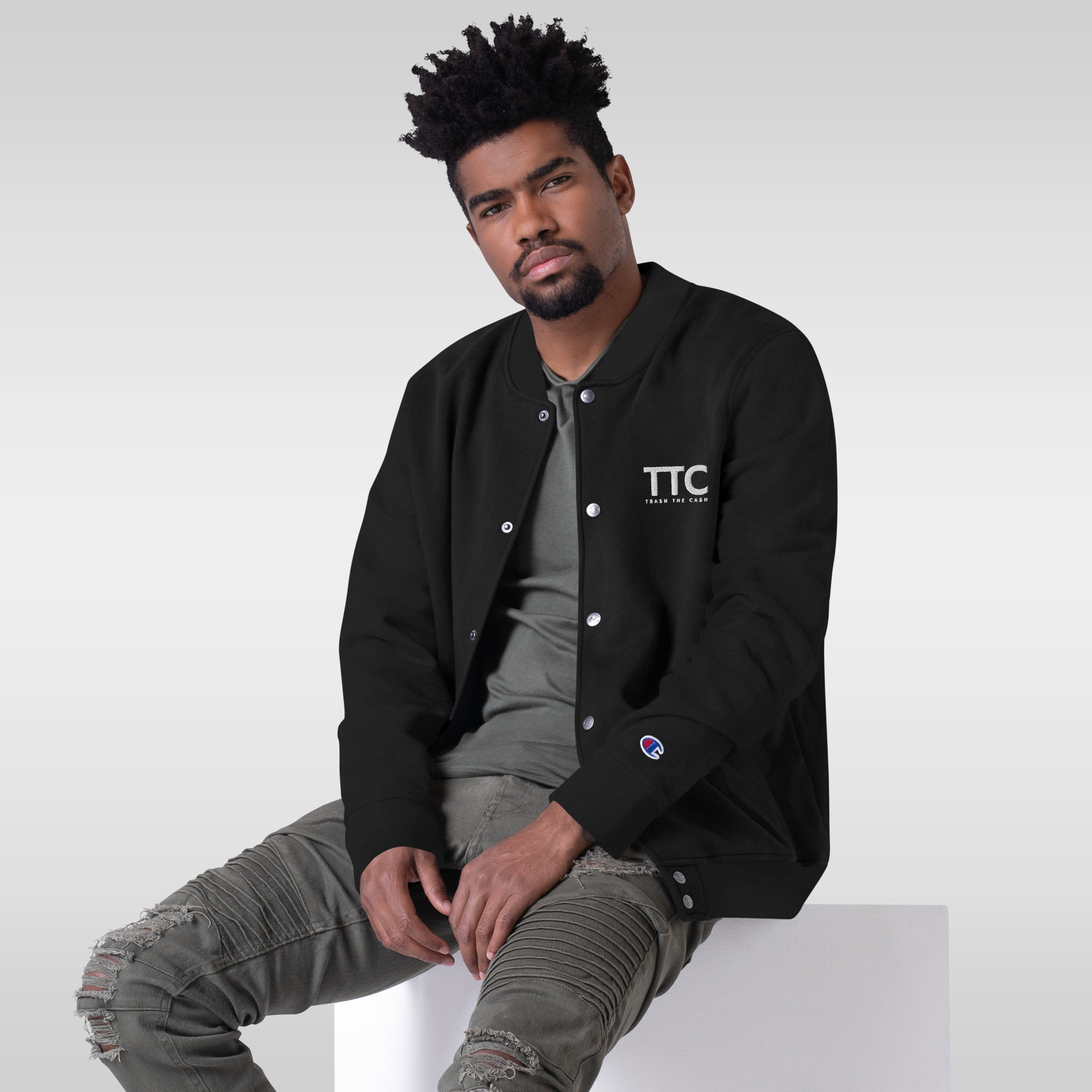 TTC Embroidered Champion Bomber Jacket