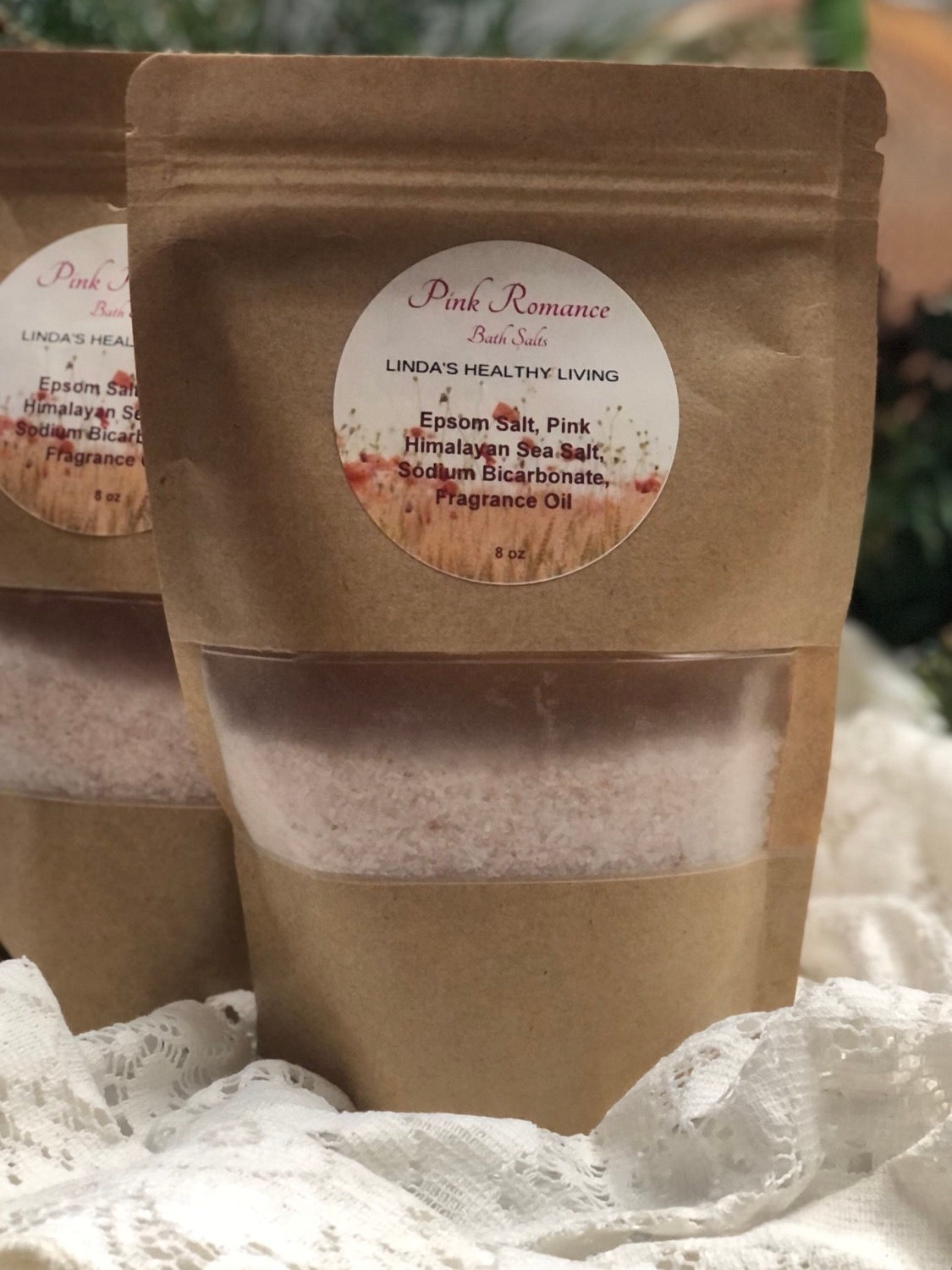 Pink Romance Bath Salts with Goat’s Milk
