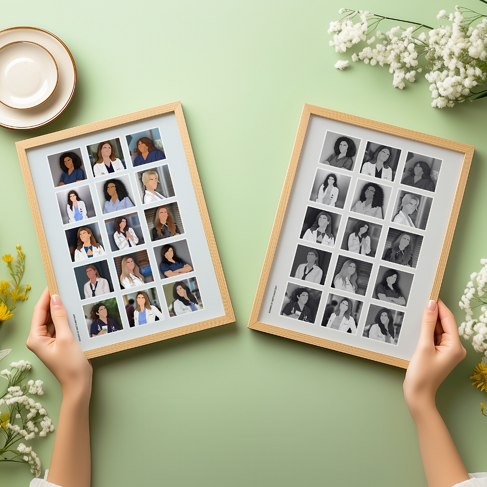 The Women of Grey's Anatomy Grid Print