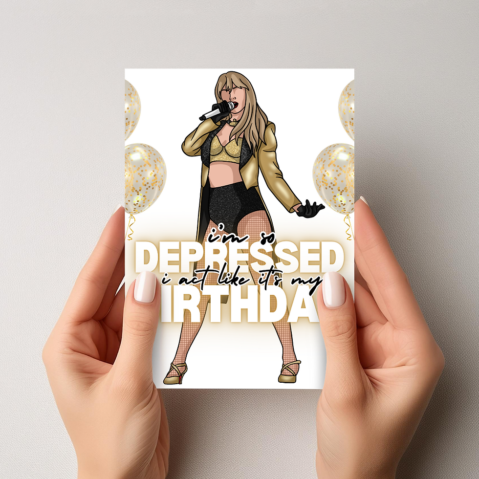 'I Act Like It’s My Birthday' Printable Card