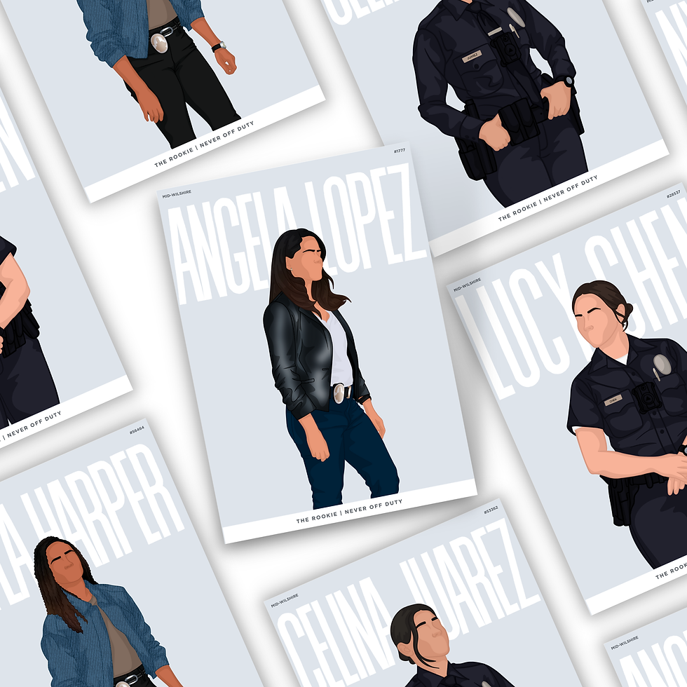 The Rookie Female Characters Digital Poster Pack