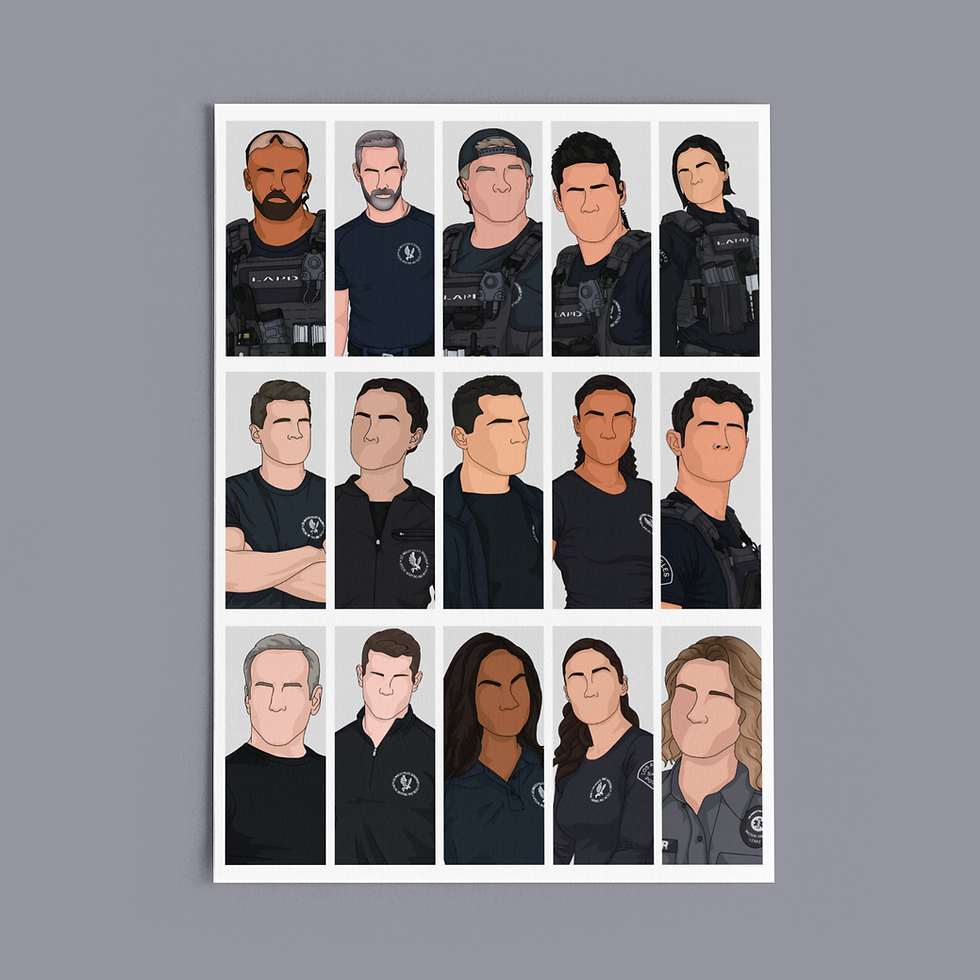 The Heroes of S.W.AT. Print