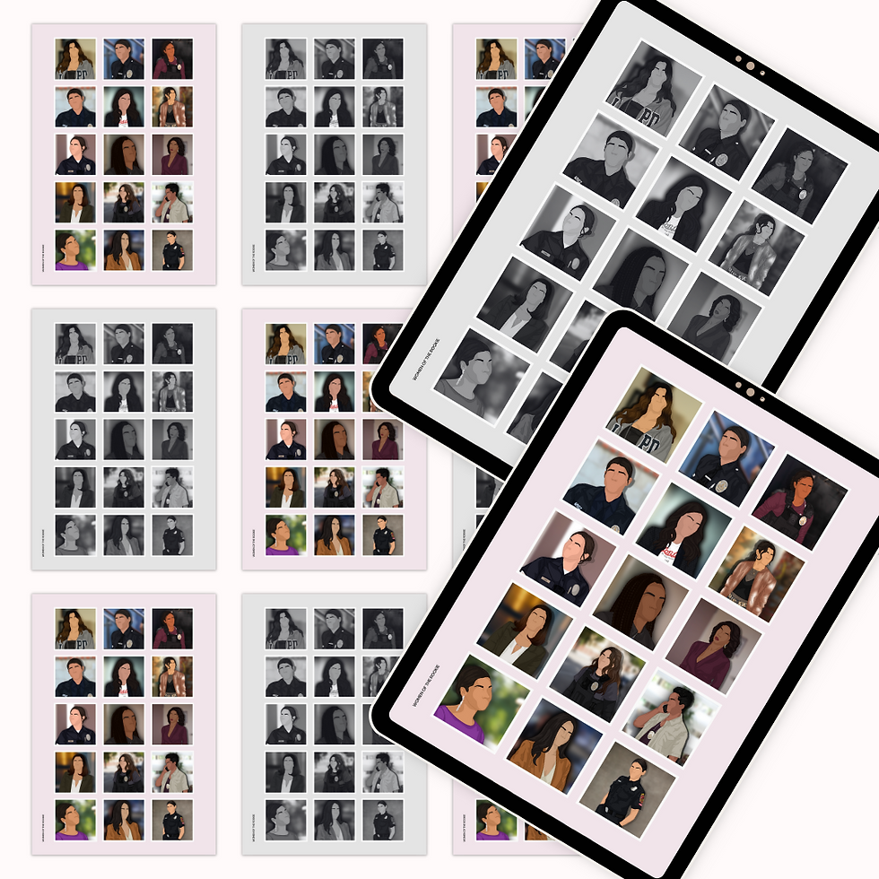 The Women of The Rookie Grid Digital Poster Pack