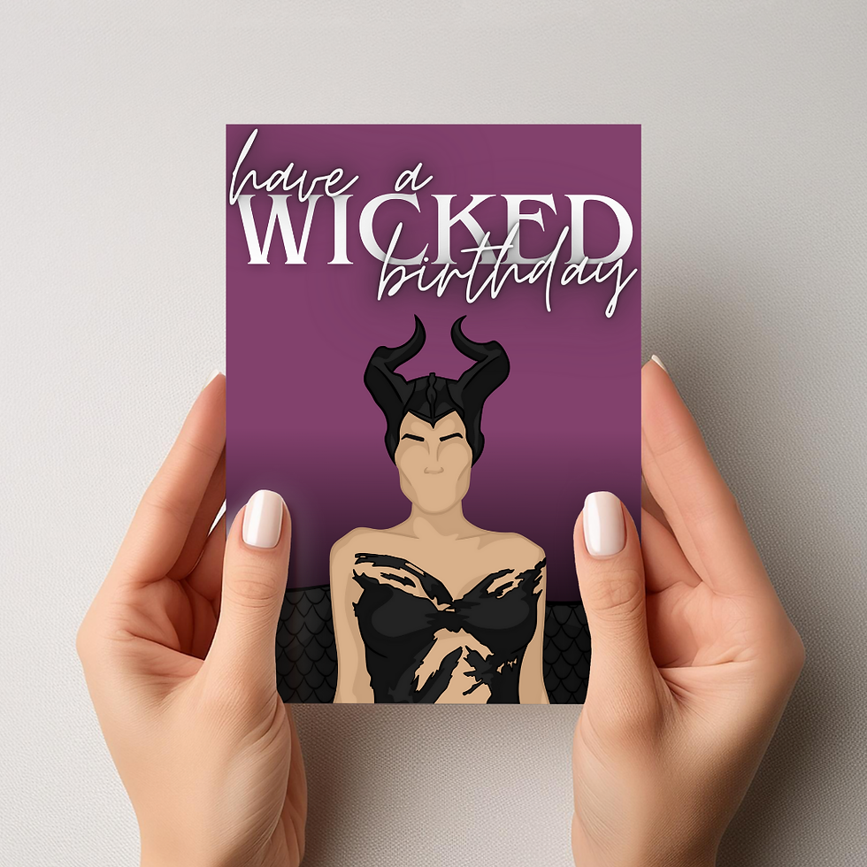 'Have A Wicked Birthday' Printable Card
