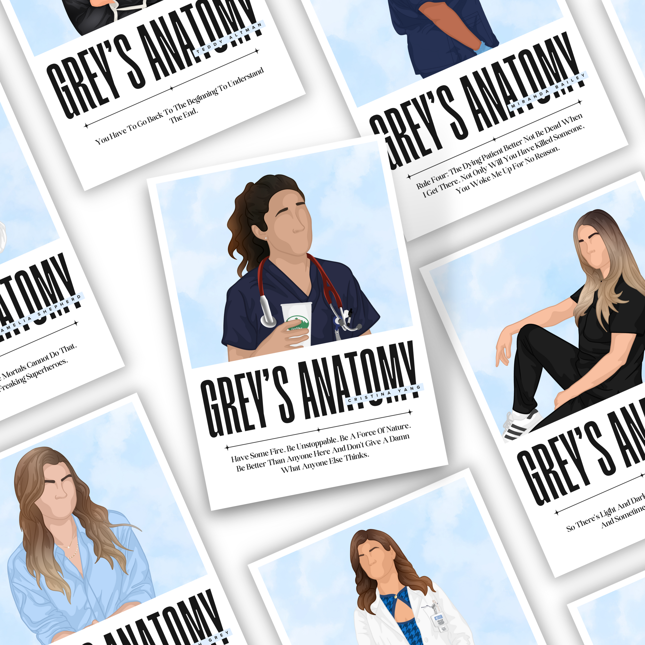 Grey's Anatomy Quotes Digital Poster Pack