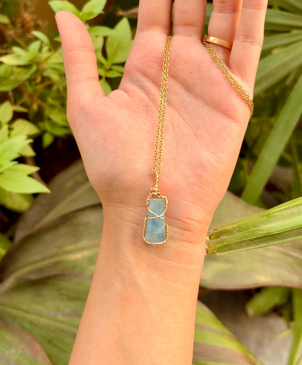Blue Fluorite Handmade Pendant 