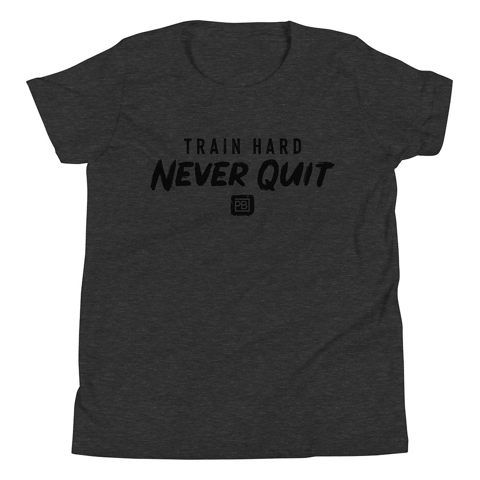 Thumbnail: Train Hard Never Quit Tee Youth