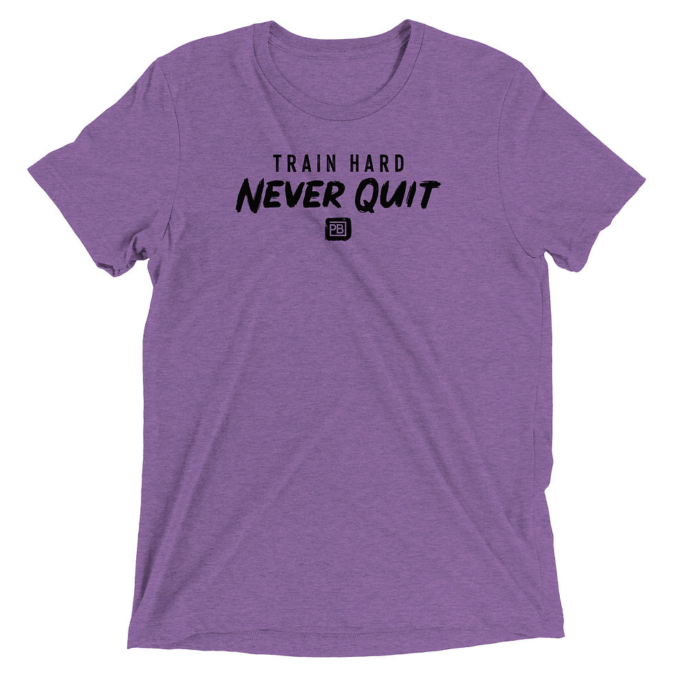 Thumbnail: Train Hard. Never Quit Tee 