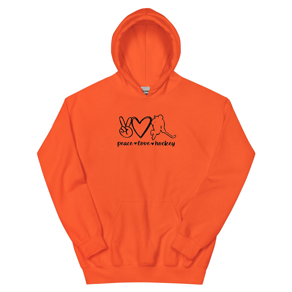 Thumbnail: Peace Love Hockey Hoodie