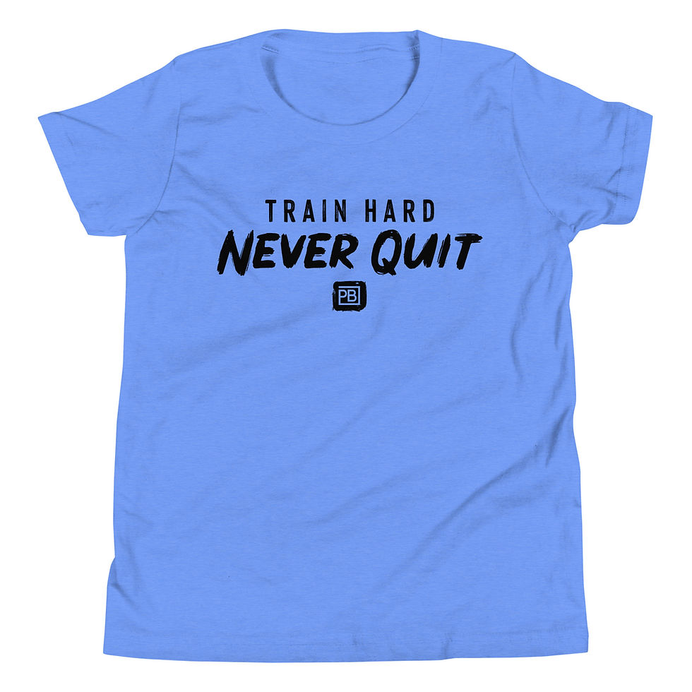 Thumbnail: Train Hard Never Quit Tee Youth