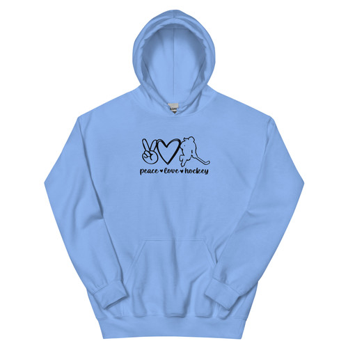 Peace Love Hockey Hoodie | PenaltyBox Hockey Apparel