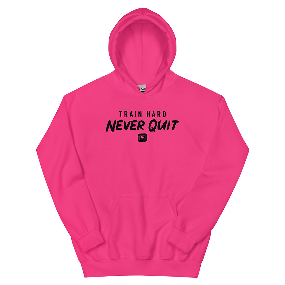 Thumbnail: Train Hard. Never Quit Hoodie