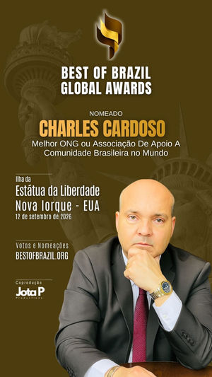 Premiação Melhor do Brasil no Mundo NOMEADO: CHARLES CARDOSO