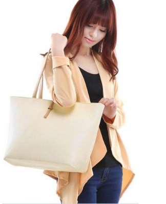 Thumbnail: Korean Summer Fashion PU Leather Tote Shoulder Bag