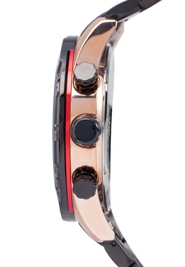 Thumbnail: Harvard Polo Club Watch 6012G-RG-BLK-4