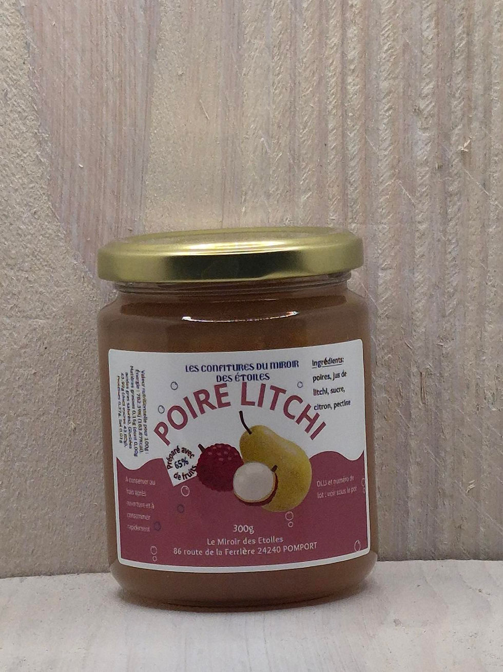 pot de poire litchi 300g