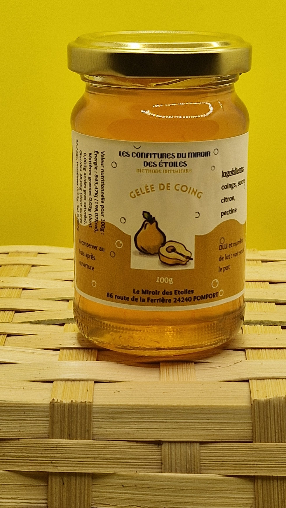 pot de gelée de coing