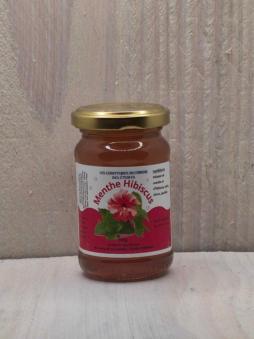 pot de gelée menthe hibiscud 100g