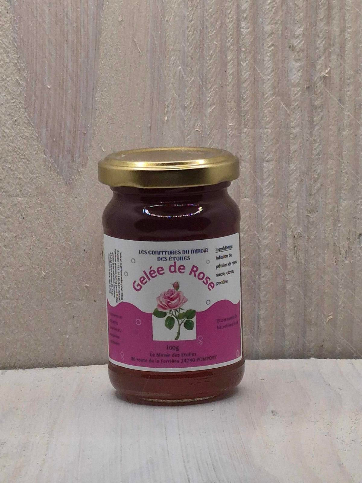 pot de gelée de rose 100g