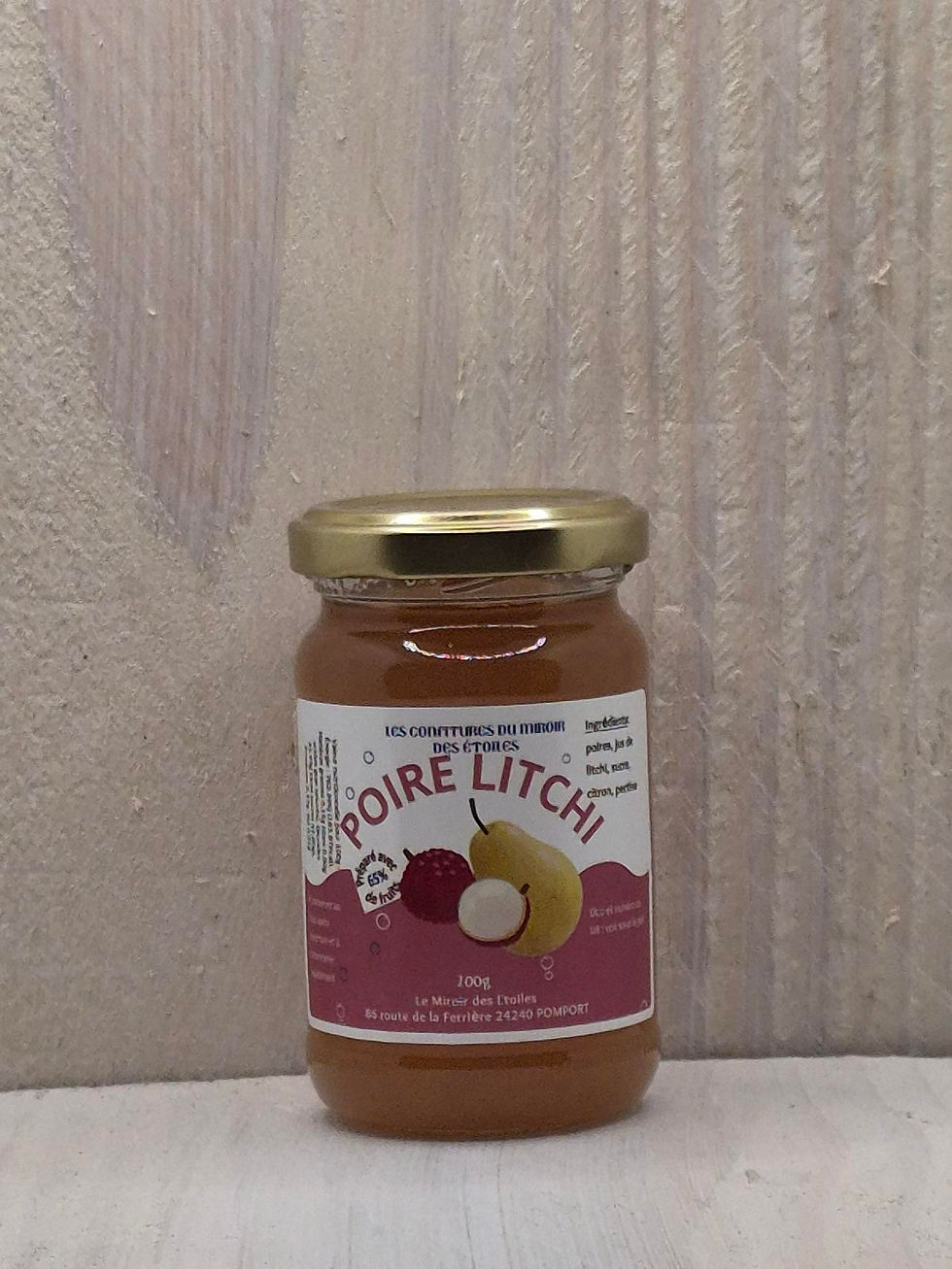 pot de poire litchi 100g
