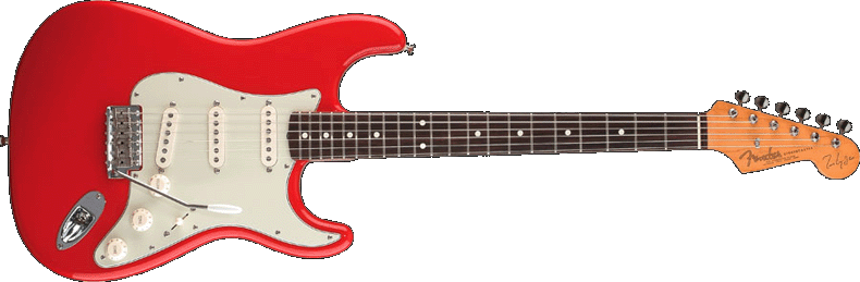 FENDER+MARK+KNOFFLER hot rod red