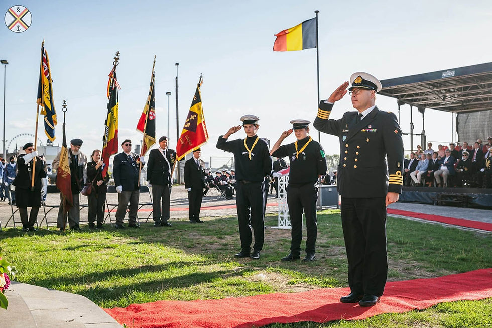Zeescouts bij herdenking Dag der Zeelieden