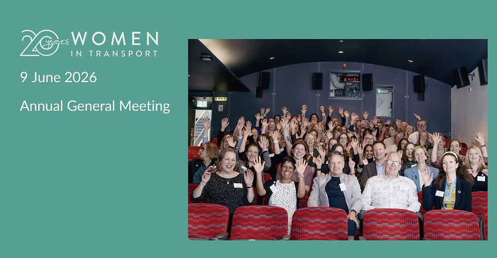 Women in transport Annual general Meeting banner